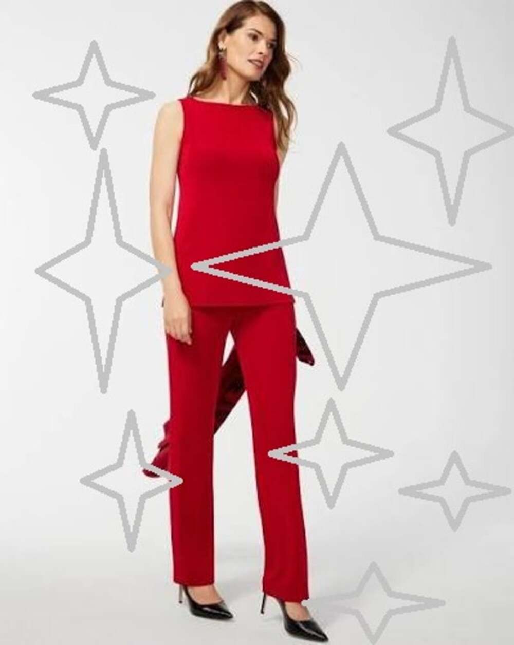 NWT Chico's pants travelers berry lightweight straight leg "no tummy" 0 = S